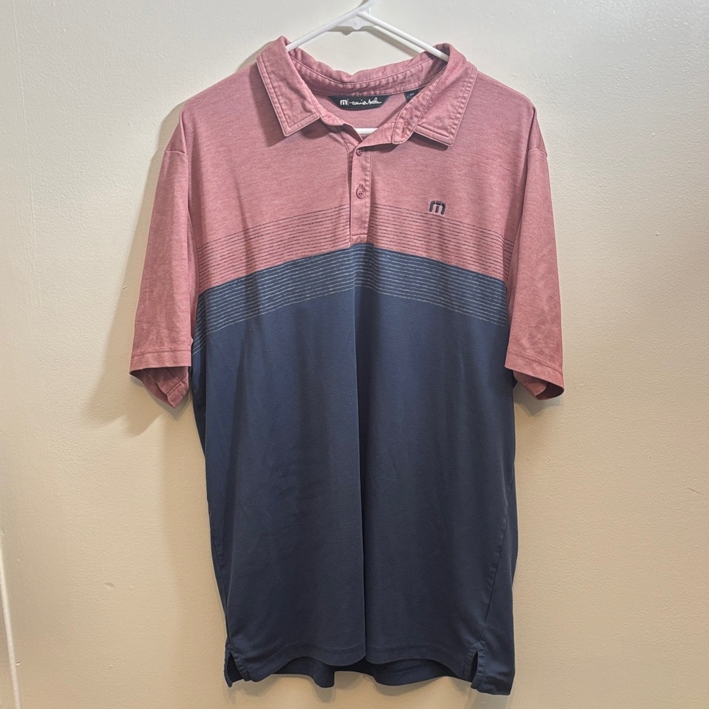 Pink/Blue XXL Travis Matthew Polo